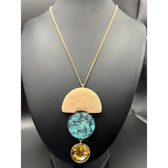 Geometric Pendant Necklace - Picture 1 of 8